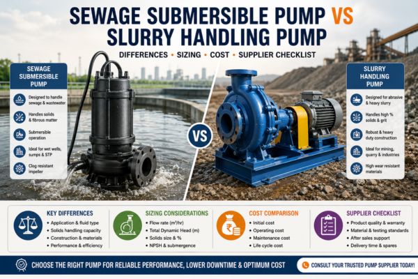 Sewage Submersible Pump vs Slurry Handling Pump Differences, Sizing, Cost and Supplier Checklist